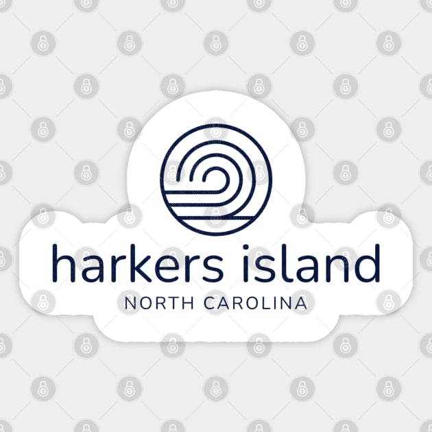 Harkers Island, NC Beach Summer Wave Sticker by Contentarama